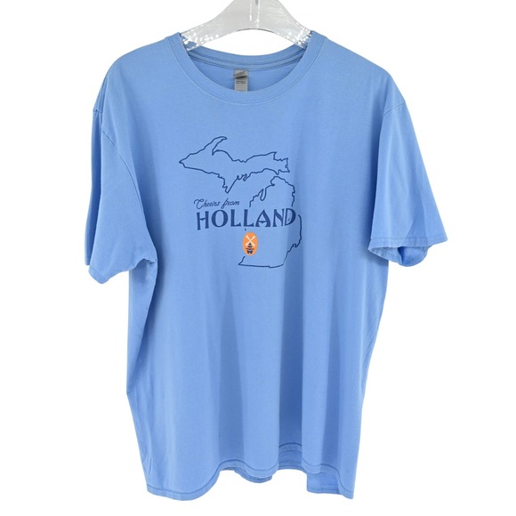 Gildan Other - Gildan New Holland Brewing Co Michigan Cheers from Holland Blue Graphic Tee XL